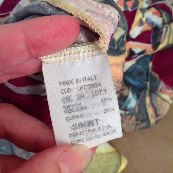 MOSCHINO Jeans Top Blouse VTG Button Down Shirt - Picture 8 of 8